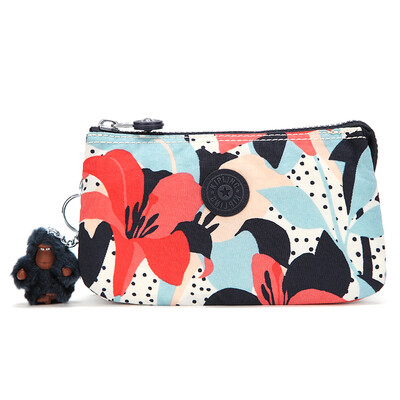 

Kipling Kay Pu Lin Leisure Сумка женская сумка сумка K13265 Белая красная синяя лилия
