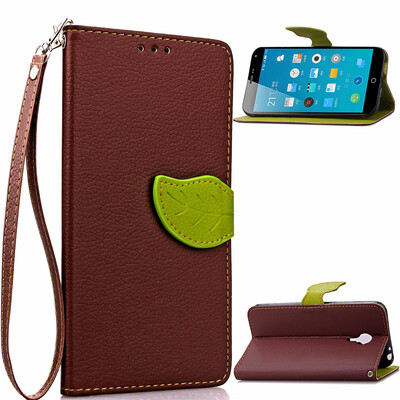 

Brown Design PU Leather Flip Cover Wallet Card Holder Case for MEIZU Note
