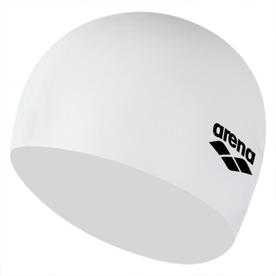 

Ariana arena swimming cap men&women general silicone waterproof plus long hair ear ears comfortable training shoes hot spring cap ARN4473-WHT white