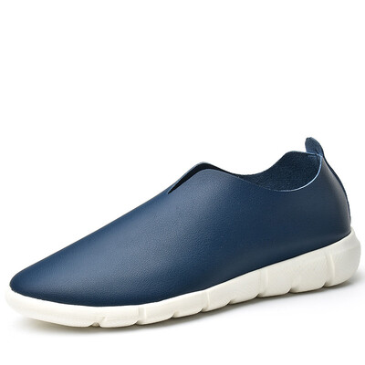 

OSCO Peas Shoes Мужчины Англия Lazy Shoes Youth Set Обувь Обувь повседневная A4005 Deep Blue 43 ярда