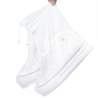 

Pioneer with outdoor travel drifting rain boots in the high tube men&women general boots sets of foot riding on the bottom of the end of the waterproof non-slip shoe cover in the tube white 39-42 yards
