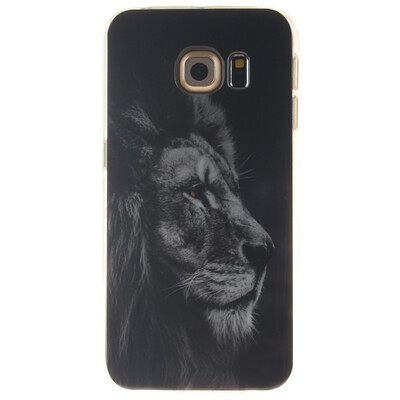 

Black lion Pattern Soft Thin TPU Rubber Silicone Gel Case Cover for SAMSUNG GALAXY S6 Edge