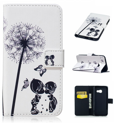 

Children&dandelionDesign PU Leather Flip Cover Wallet Card Holder Case for Samsung Galaxy A3 2017A320