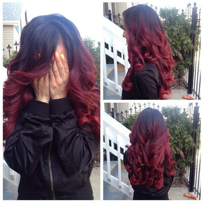 

Ombre Maiaysian Virgin Hair Body Wave 1b 99j 7A Maiaysian Ombre Hair Bundles Human Hair Weave Burgundy Red Ombre Maiaysian Hair 4