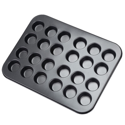 

Jie Kenuo carbon steel Ma Fen baking tools 24 even small paper cups cake non-stick coating oil pump paper cups to increase the size of the mold must be good size