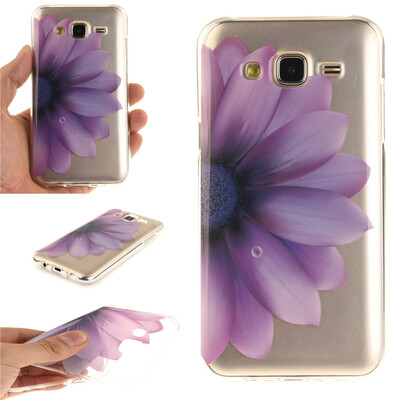

Half flower Pattern Soft Thin TPU Rubber Silicone Gel Case Cover for Samsung Galaxy J5 2015