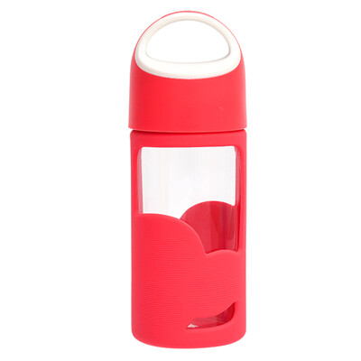 

Le Meiya Luminarc tempered glass portable cup cup sports car juice cup 320 ml pomegranate red