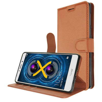 

KOOLIFE HUAWEI MATE9LITE Mobile Shell Protective Leather CaseFlip Leather CaseSmash-proof Card CaseSoft Case for Huawei mate9 Lite Cool Series - Brown