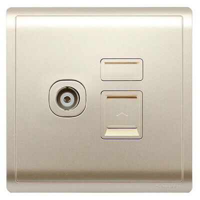 

Schneider Schneider switch socket computer TV socket panel Feng Shang series indulge in gold