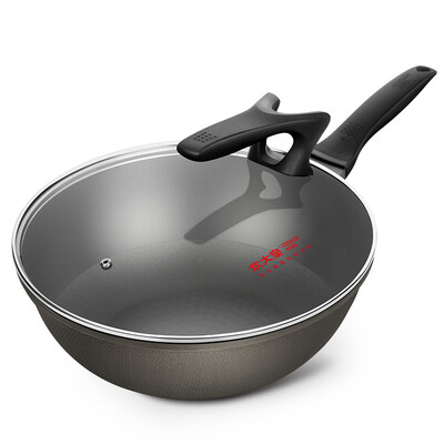 

[Супермаркет] Jingdong 32см антипригарных вок приготовление имперских вок крышки внахлест меньше дыма газа газовой плита общего горшок с деревянной лопаточкой подарками