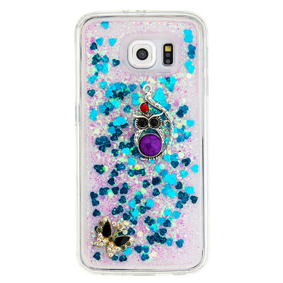 

Динамический Quicksand Блеск наливные Мягкая ТПУ чехол для SAMSUNG S6EDGE
