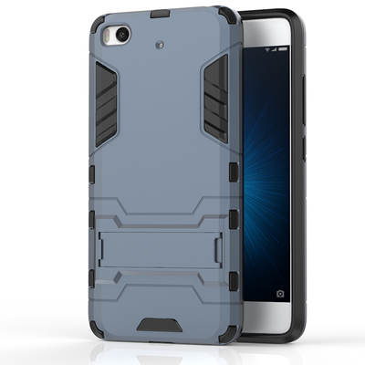 

Dark blue Slim Robot Armor Kickstand Shockproof Hard Rugged Rubber Back Case For XIAOMI 5S