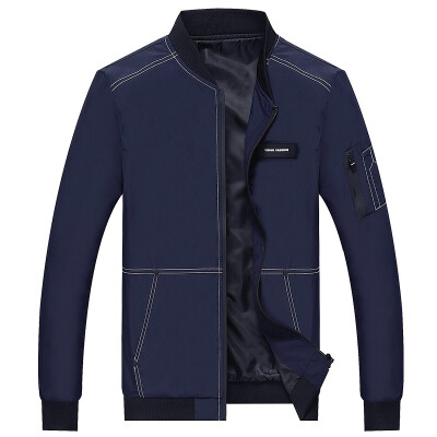 

Wealthy bird FUGUINIAO men's business casual jacket men's comfortable Slim collar shirt 17014FG1703 black 3XL