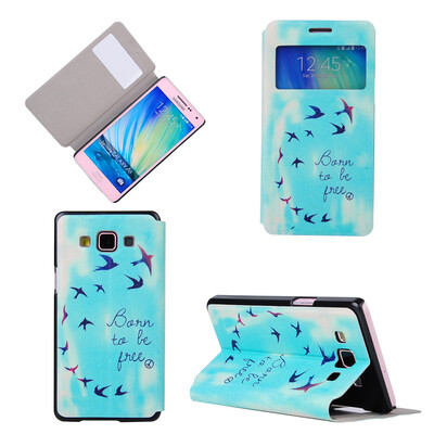 

Flying Birds Sky Design PU кожа флип Обложка Кошелек Карты Держатель чехол для Samsung Galaxy A3