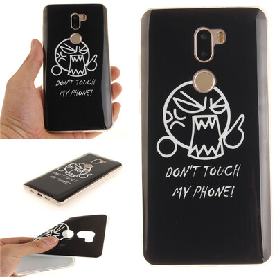 

Do not touch me Pattern Soft Thin TPU Rubber Silicone Gel Case Cover for XIAOMI 5S Plus