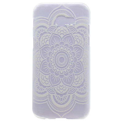 

Hexagonal flower Pattern Soft Thin TPU Rubber Silicone Gel Case Cover for Samsung Galaxy A3 2017/A320