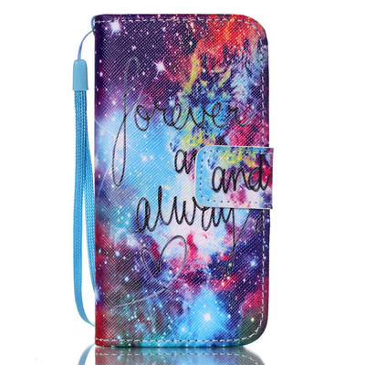

Colorful Sky Design PU Leather Flip Cover Wallet Card Holder Case for IPHONE 5