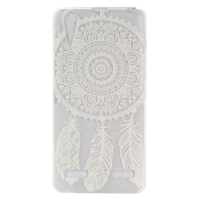 

Feather flower Pattern Soft Thin TPU Rubber Silicone Gel Case Cover for Lenovo K3Lemon K30
