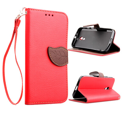 

Red Design PU Leather Flip Cover Wallet Card Holder Case for Moto G2G LTEXT1079