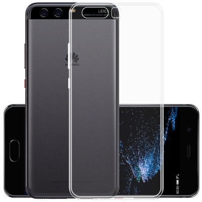 

YOMO Huawei P10 plus Case Protection Case Silicone Fibers Transparent All-Enclosed Soft Shell Clear White