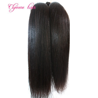 

Clyemene Hair Brazilian Virgin Hair Weaving Bundles 3PCSlot Light Yaki Straight Human Hair Extension