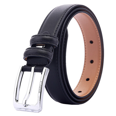 

[Jingdong supermarket] crocodile shirt (CROCODILE) is still wild leather belt women leisure trend ladies belt candy color belt belt 14511002-01 black
