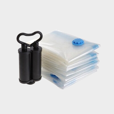 

Jia Bai compression bag sealed vacuum dust clothing quilt storage bag 9 silk thickening 8 installed 3 large 3 in 2 small containing double-tube air pump