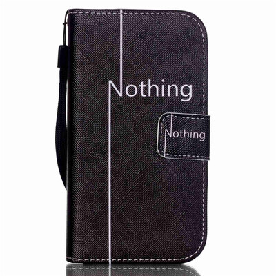 

Nothing Design PU Leather Flip Cover Wallet Card Holder Case for SAMSUNG G360