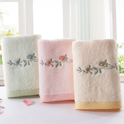 

Gold towel home textiles cotton satin embroidery towel soft water three loaded embroidery section 112g / article 78 * 39cm