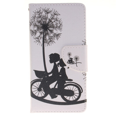 

Bike and Dandelion Design PU Leather Flip Cover Wallet Card Holder Case for HUAWEI P9 Lite