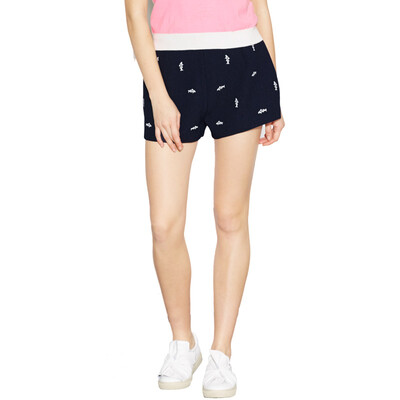 

Wan Dian clothing (WANDIAN) high waist loose embroidery casual pants 1161P12190