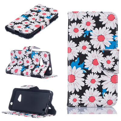 

Chrysanthemum Design PU Leather Flip Cover Wallet Card Holder Case for Microsoft Lumia N550