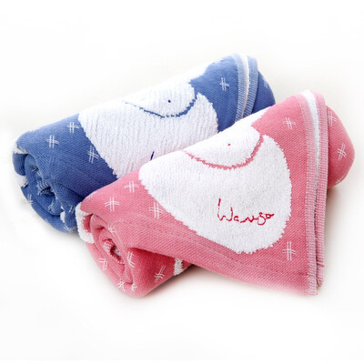 

【Jingdong Supermarket】 Gold cotton towel GA1087W gray blue two-color vertical stripes 4 pieces 70 * 34cm 91g