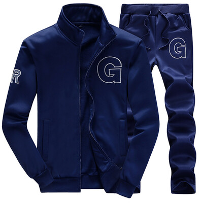 

Antarctic (Nanjiren) outdoor sports suit men's fitness running leisure sports suit suit two sets of 16030NJ895 black L