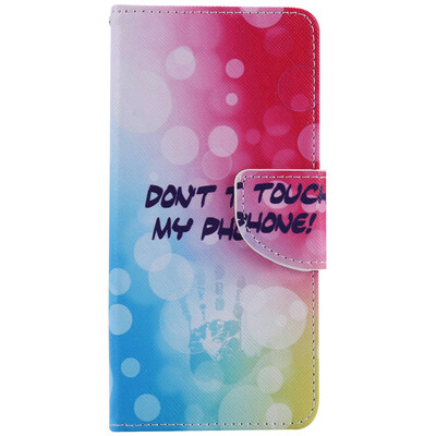 

Fingerprint Design PU Leather Flip Cover Wallet Card Holder Case for SONY XA