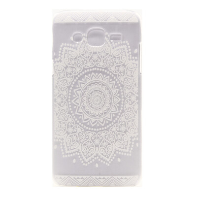 

Белый цветочный шаблон Мягкая тонкая резиновая оболочка из силиконового геля TPU для SAMSUNG GALAXY J5