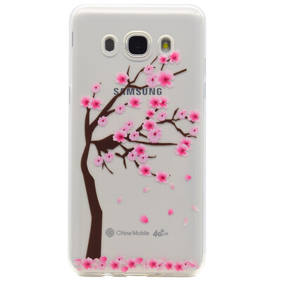 

Cherry tree Pattern Soft Thin TPU Rubber Silicone Gel Case Cover for Samsung Galaxy J5 2016J510