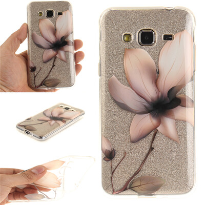 

Magnolia flower Pattern Soft Thin TPU Rubber Silicone Gel Case Cover for Samsung Galaxy J3J310