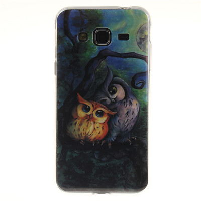 

Oil painting owl Pattern Soft Thin TPU Rubber Silicone Gel Case Cover for SAMSUNG GALAXY J3Galaxy J3 2016 SM-J320