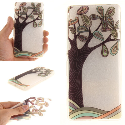 

Hand painted trees Pattern Soft Thin TPU Rubber Silicone Gel Case Cover for SONY Xperia XA