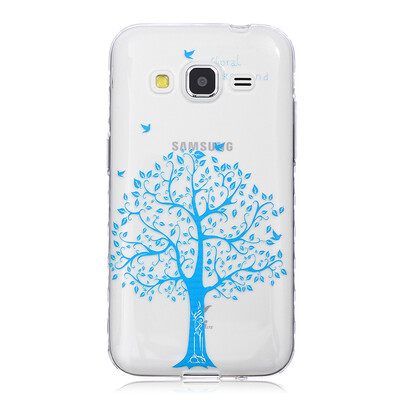 

Blue tree Pattern Soft Thin TPU Rubber Silicone Gel Case Cover for SAMSUNG GALAXY CORE Prime G360