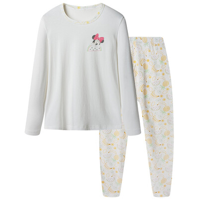 

Disney children&39s suits cotton underwear suit boys&girls baby autumn home clothing clothing pajamas pants 28790D0 milky white 140