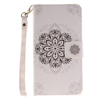 

Datura flowers Design PU Leather Flip Cover Wallet Card Holder Case for LG G4