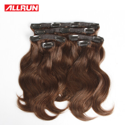 

Full Head Clip In Human Hair Extensions #2 Dark Brown Brazilian Body Wave Clip In Hair Extensions Human Hair Clip In Extensions