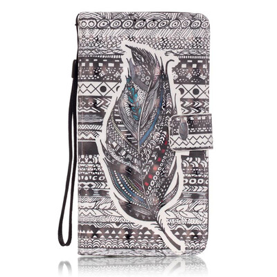 

Plumes Design PU Leather Flip Cover Wallet Card Holder Case for SAMSUNG NOTE5