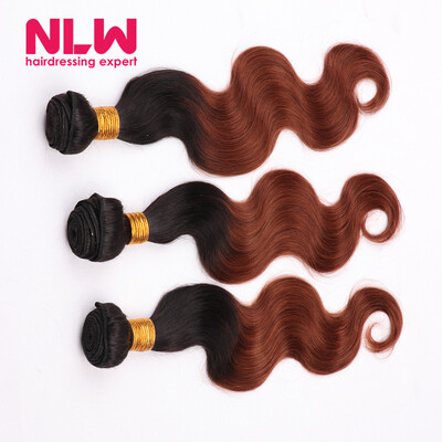 

Ombre Cheap Black Weft Body Wave Brazilian Hair Bundles for Sale 8A Best Quality Real Virgin Hair Extension 3 Pcs DHL Free Ship