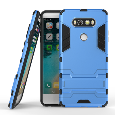 

Синий Slim Robot Armor Kickstand Ударопрочный жесткий корпус из прочной резины для LG V20