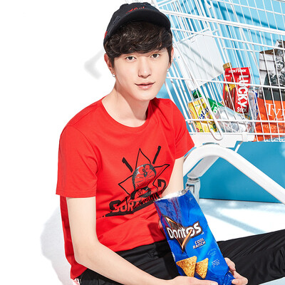 

Semir T-shirt Men's Teenage Student Doraemon Cat Print T-Shirt 12216001063 Bleaching M