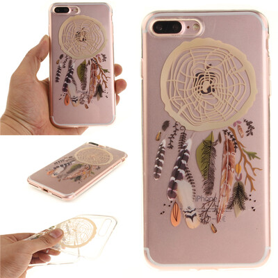 

Colorful Windbell Pattern Soft Thin TPU Rubber Silicone Gel Case Cover for IPHONE 7 Plus