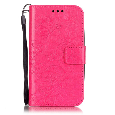 

Rose Flower Design PU Leather Flip Cover Wallet Card Holder Case for MOTO E2